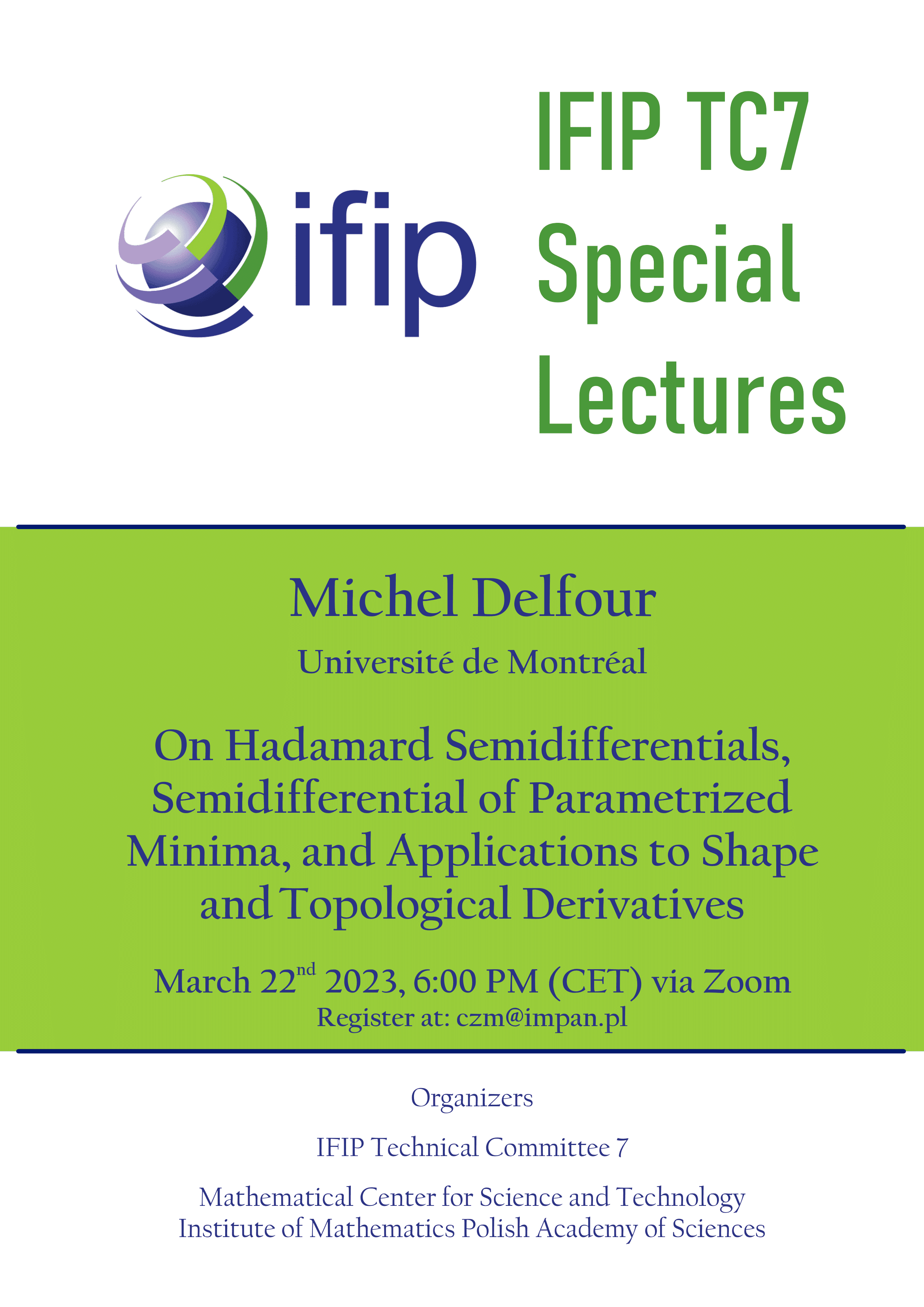 Wykład prof. Michela Delfour